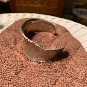 Silpada Sterling Silver Wide Cuff Curved Bracelet